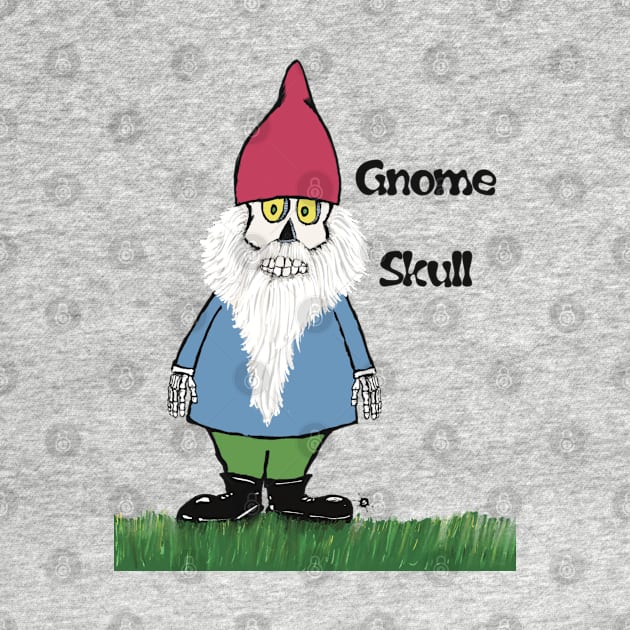 Gnome Skull Not Too Bright by SpookySkulls